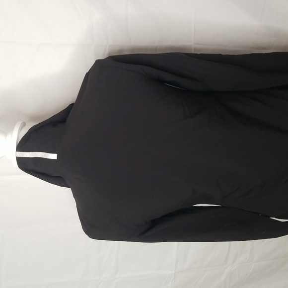 𝅺fila track jacket gray black womens size S ruched zip up front thumb holes - Picture 6 of 12